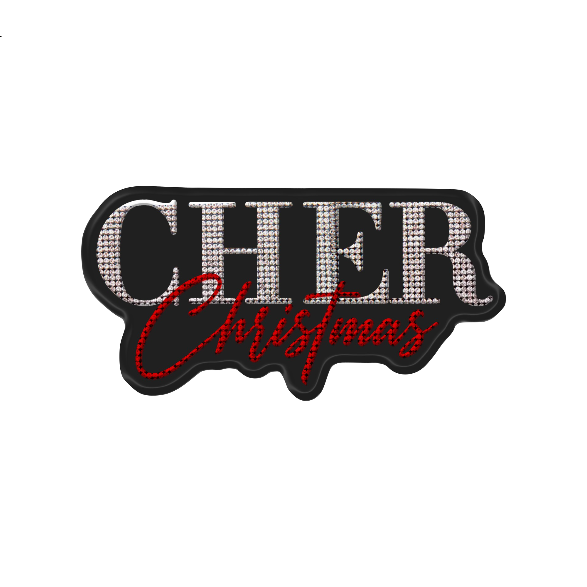 Cher CHRISTMAS Rhinestone Magnet