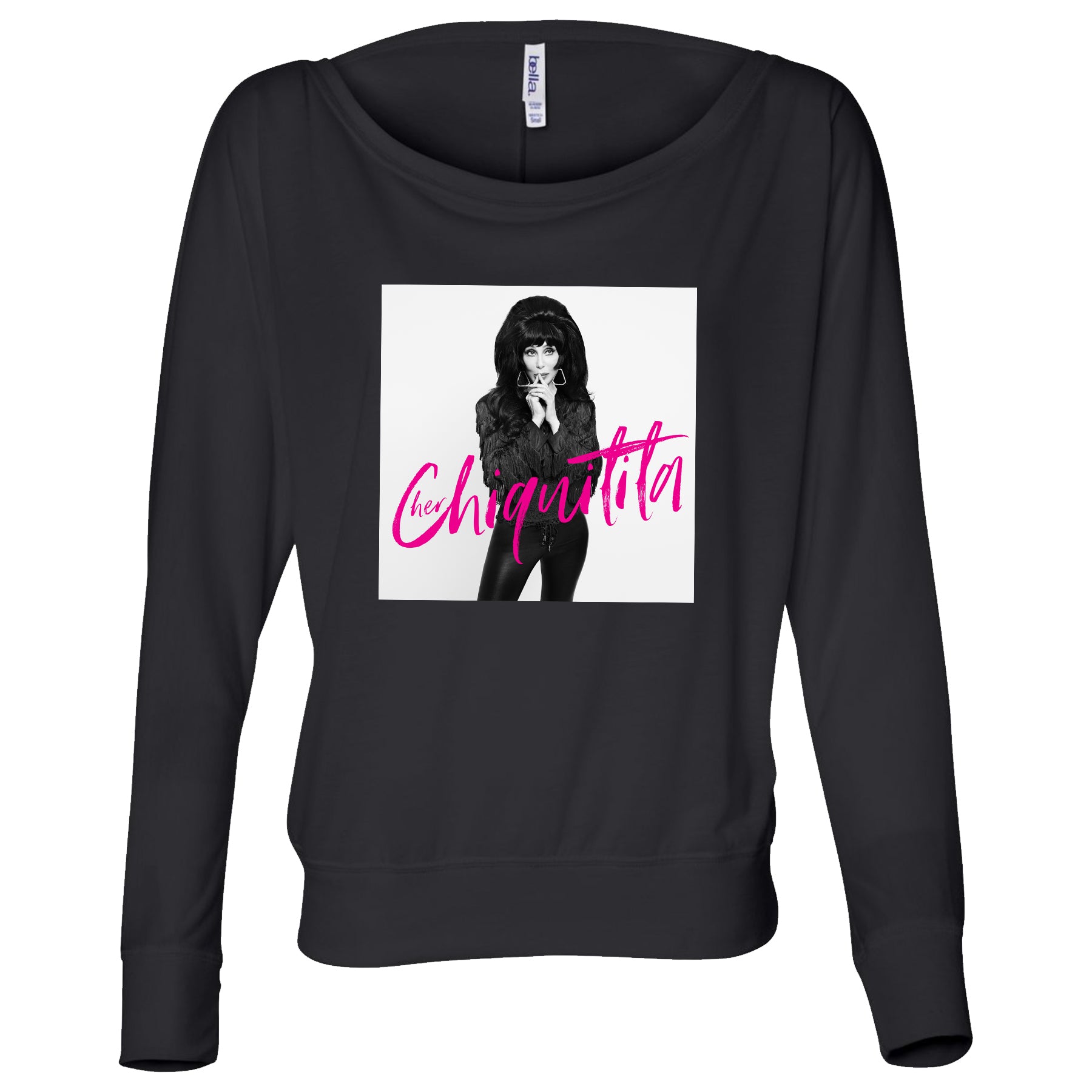 Chiquitita Photo Long Sleeve Tee Black