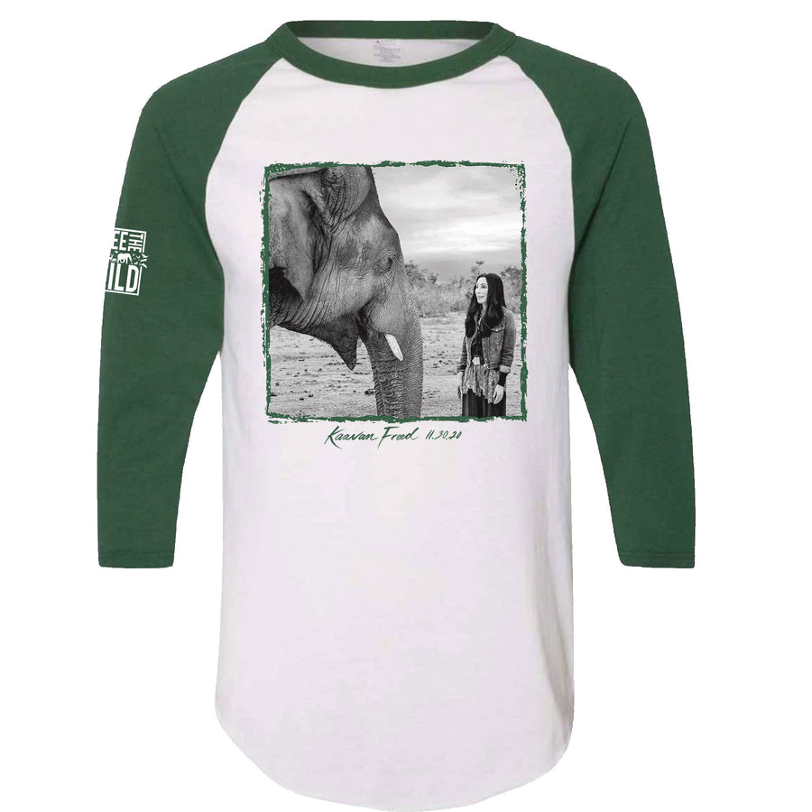 Kaavan Freed Green/White Baseball Tee