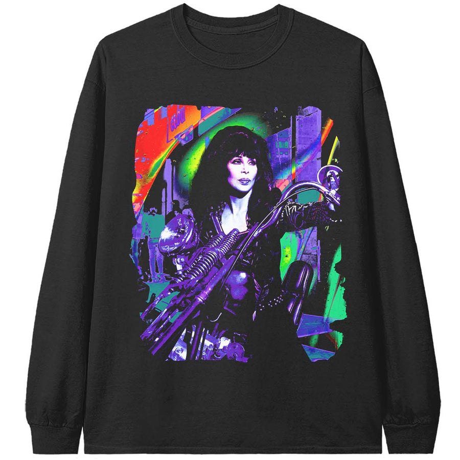 Cher Moto Photo Long Sleeve Tee Cher Official Store