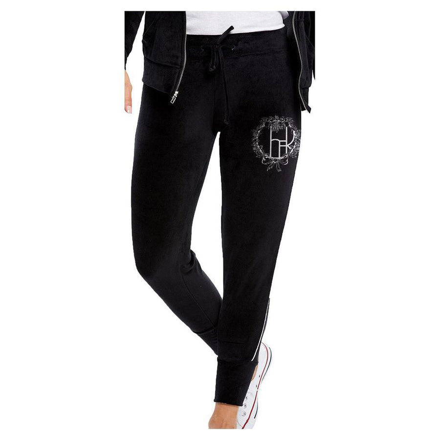 Cher Wreath Logo Velour Pants