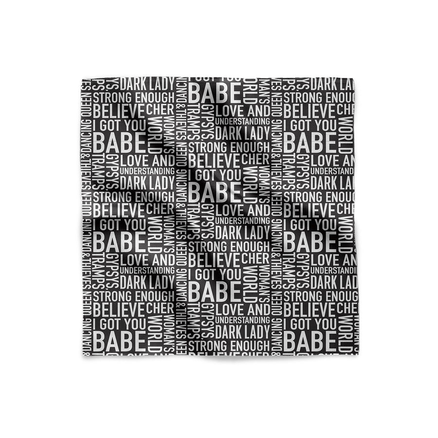 Cher Song Titles Scarf